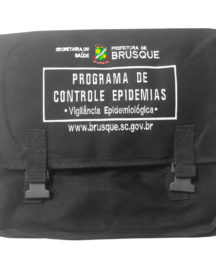 Bolsa Preta Personalizada Programa de Controle Epidemias para o Agente