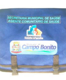 Bolsa Azul Personalizada Estampada Agente Comunitário de Saúde