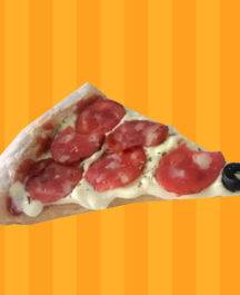 Pizza de calabresa (1 fatia)