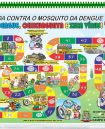 Jogo de Tabuleiro Corrida Contra o Mosquito da Dengue